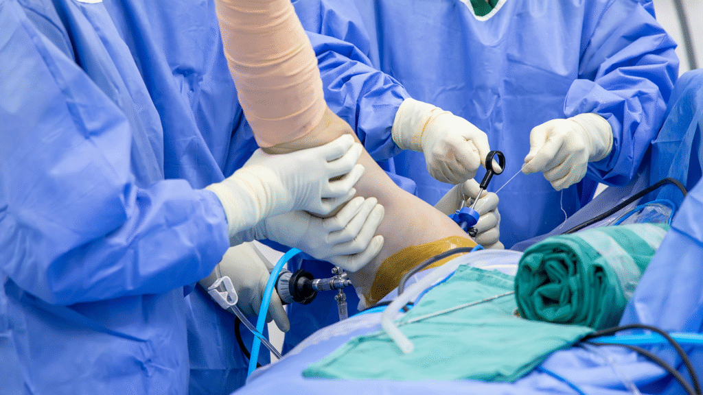 rotator cuff - difficult surgery and ORK reduces inflammation when applied in recovery room